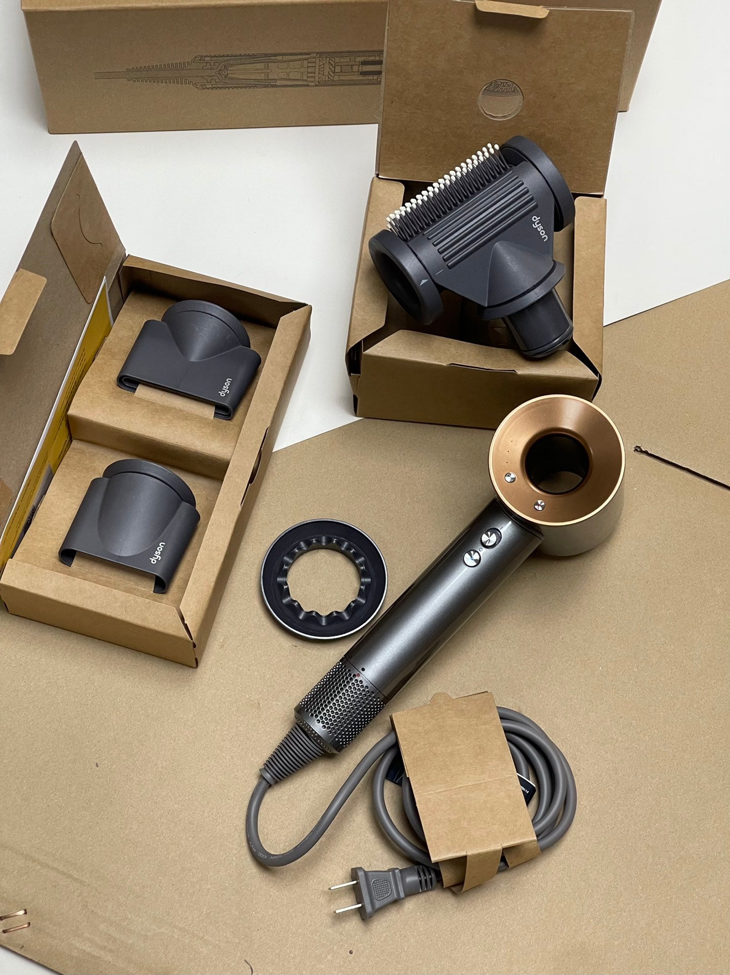 Dyson Supersonic™ hårfön, koppar white